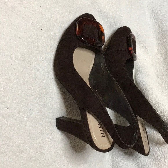 Ellen Tracy hidden platform sling backs size 7.5 - Picture 3 of 6